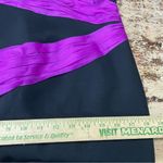 Theia strapless black‎ purple cocktail mini dress size 4 Photo 5