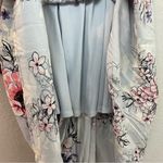 Bleuh Ciel  Blue Floral Midi Dress with Smocking on Chest Size S Photo 3