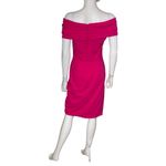 Tadashi Shoji BOS24374M - Pleated Detail Off-Shoulder Cocktail Dress Sz S Photo 6