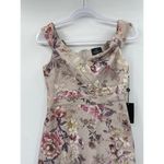 Adrianna Papell Off The Shoulder Floral Jacquard Ballgown In Grey Multi Photo 2