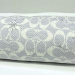 Metallic Star Signature Coach Logo Infinity Scarf Chalk Grey NWT Photo 8