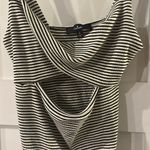 Lulu's Black and White Striped Top Size XL Photo 2
