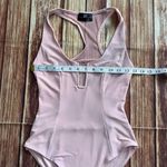 Lux LA Women Sleeveless Light Pink Stretchy Bodysuit Size Small Photo 3