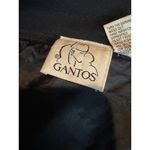 Vintage Gantos Hong Kong Puzzle Piece Appliqué Bomber Jacket 100% Cotton L Black Size M Photo 2
