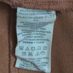 Free People Straight Skirt Women's 4 Brown Solid Mini Tiered Vegan Leather Photo 5