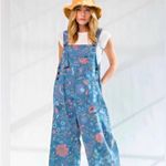 easel  Floral Baggy Oversized Overalls Photo 2