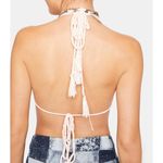 Hot & Delicious Crochet Striped Butterfly Halter Cropped festival top Photo 3