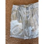 Lands' End  Light/Medium Wash Lot Bundle 3 Pleated Jean Shorts Womens 8 10 Petites Photo 7