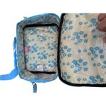 Roxy  vintage Blue & White Floral Print Crossbody Straps Suitcase lunchbox Photo 4
