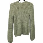 Adyson Parker Alyson Parker NEW Green Knit Sweater V Neck Textured Soft Cozy Stretch Size S Photo 2