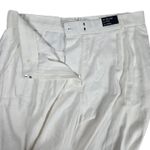 Abercrombie & Fitch A&F Curve Love Tailored Linen-Blend Wide Leg Pant White 33 16R NWT Photo 3