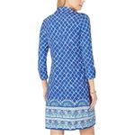 Lilly Pulitzer Ansley Polo Stretch Knit Shift Shirt Dress Women's Size Large Photo 2