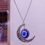 Moon evil eye necklace Photo 1