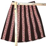 Ann Taylor  Pleated Silk Skirt Cottage Academia 4P Embroidered Tapestry Lined Photo 5