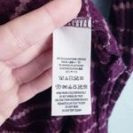 Free People  Kristina Plum Striped Cowl Neck Waffleknit Thermal Photo 4