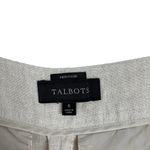 Talbots  Heritage Linen Straight Leg High Waist Beige Trousers Pants SZ 6 Neutral Photo 10