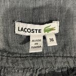 Lacoste  Grey Chambray Cotton Linen Blend Sleeveless Shirt Dress Size 6/Small Photo 6