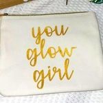 Forever 21 Travel Cosmetic Makeup Toiletry Case Bag You Glow Girl NWOT. Photo 0