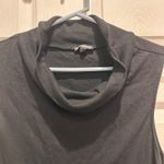 EXPRESS Black Sleeveless Mock Neck Top Women's Size L Cotton Modal Blend Photo 4