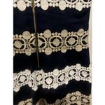 Lilly Pulitzer Augusta Shift Dress True Navy Anchors Jacquard Lace Trim Size 4 Photo 10