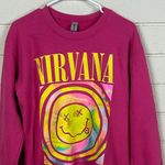 Nirvana  Hot Pink Sweatshirt size S Photo 6
