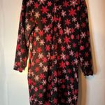 Cabela's  Festive Black and Pink Snowflake Fleece Nightgown Photo 0
