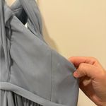 Azazie  Light Blue Maxi Bridesmaid Dress Photo 7