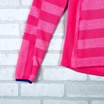 Avalanche  Women's Hoodie Pullover Striped Button Front Thumb Hole Pink‎ M Photo 11