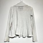 Anthropologie Maeve by Addie Ruffle Hacci Pullover Knit Cowl Neck White XS Photo 7
