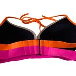 Victoria's Secret Victoria’s Secret VS Swim ❤︎ Hottie Banded Halter Bikini Top ❤︎ Black Pink 34C Photo 6