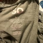 SO  Women's Lace Ruffle Tank Top - Gray Photo 2