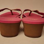 UGG  Ruby Wedge Flip Flop Sandals Women’s Pink & Tan Size 8 /W8 Photo 3