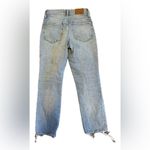 Madewell  The Perfect Vintage Jean Straight Leg Jeans Size 24P distressed raw hem Photo 1