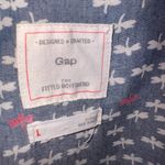 Gap  butterfly button down boyfriend fit shirt - size large Photo 2