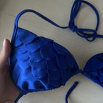 Luli Fama NWT SI SOY SIRENA - Scalloped Triangle Top electric blue Photo 2