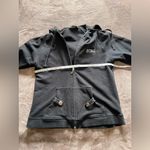 BCBG Bling Y2K Black Full Zip Hoodie Sweatshirt Women’s Sz L GUC Size L Photo 5