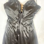 Sexy Ruched Hourglass Black Dress Rhinestones 5/6 Formal Prom Evening Gown Photo 8