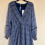 ZARA  Blue  Print romper SZ M.  NEW Photo 1