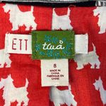 Anthropologie Ett:twa Blazer Size 8 Dog Print Lining Wool Blend Jacket Black Photo 8