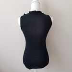 Papaya  / Small / Black Ruffle Key Hole Front Tank Photo 4