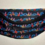 Disney Stitch Black Fanny Pack Pouch Animated Character Cute Fun Travel Walk New Photo 2