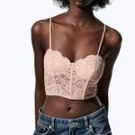 ZARA nwt lace crochet bohemian Corset top blouse Photo 0