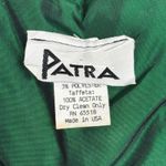 Patra Blazer Green Pink Gold Floral Velvet Jacket Button Front Party Size XL Black Photo 6