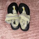 Sanuk  Women’s Yoga Sling Sandals with Yellow and Gray Stripes Photo 3