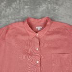 J.Jill 100% Linen Button Down Shirt Pink Long Sleeve Petite Size XL PXL Photo 1