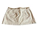 American Eagle Stretch Khaki Mini Skirt Skort Retro Y2K Collectible 2000s Medium Photo 6