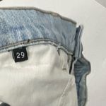 Ksubi Blue Low Rider Distressed Denim Mini Skirt With Frayed Hem - Size 29 Photo 2