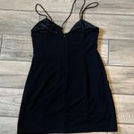 ZARA  Black Ruched Slip Mini Dress Photo 5