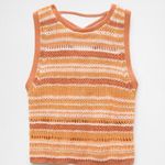 American Eagle Lace-Up Back Sweater Tank Top Photo 4