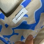 Rosso35 Blue and Cream abstract timeless dress Size 8 Photo 3